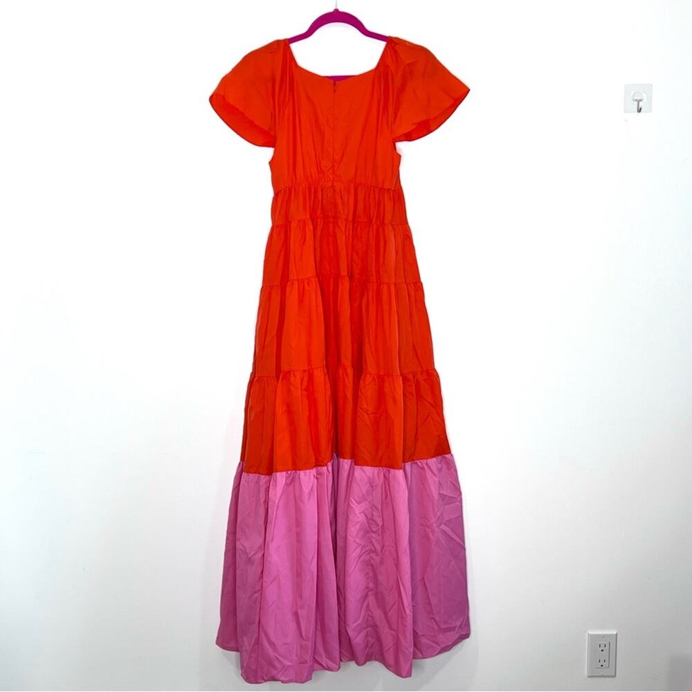 STAUD Corsica Plunging Tiered Maxi Dress Romantic Ruffle Resort Wear - NEW NWT - Picture 5 of 10